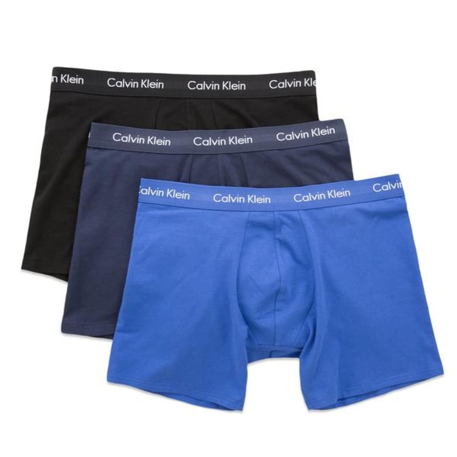 Calvin Klein Cotton Stretch Trunks Blue Navy Black