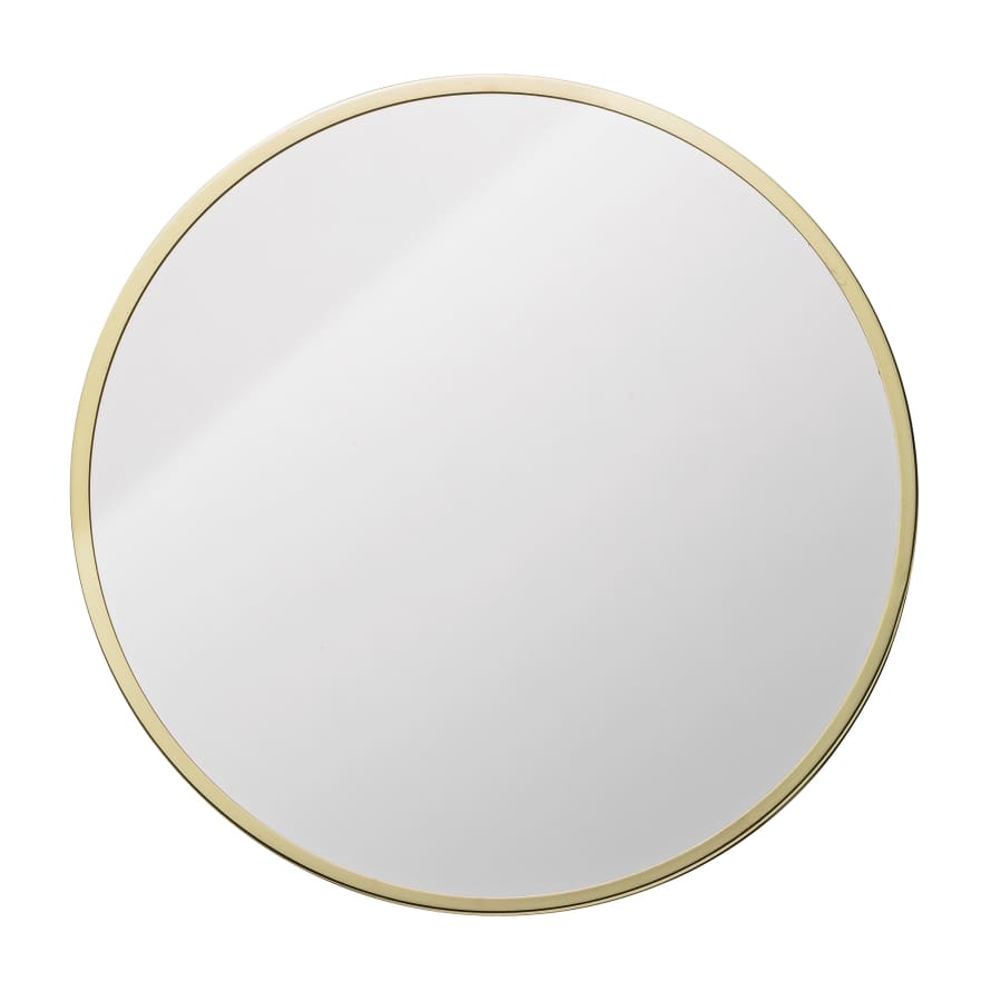 Bloomingville Gold Metal Round Mirror Dia 38 CM