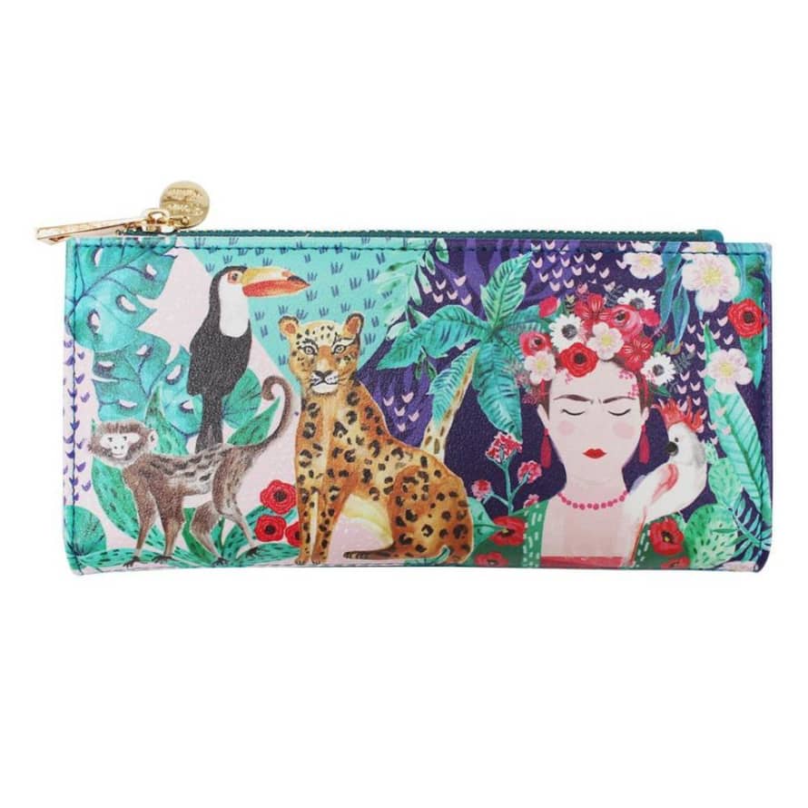 House of disaster Frida Kahlo Tropical Faux Leather Wallet