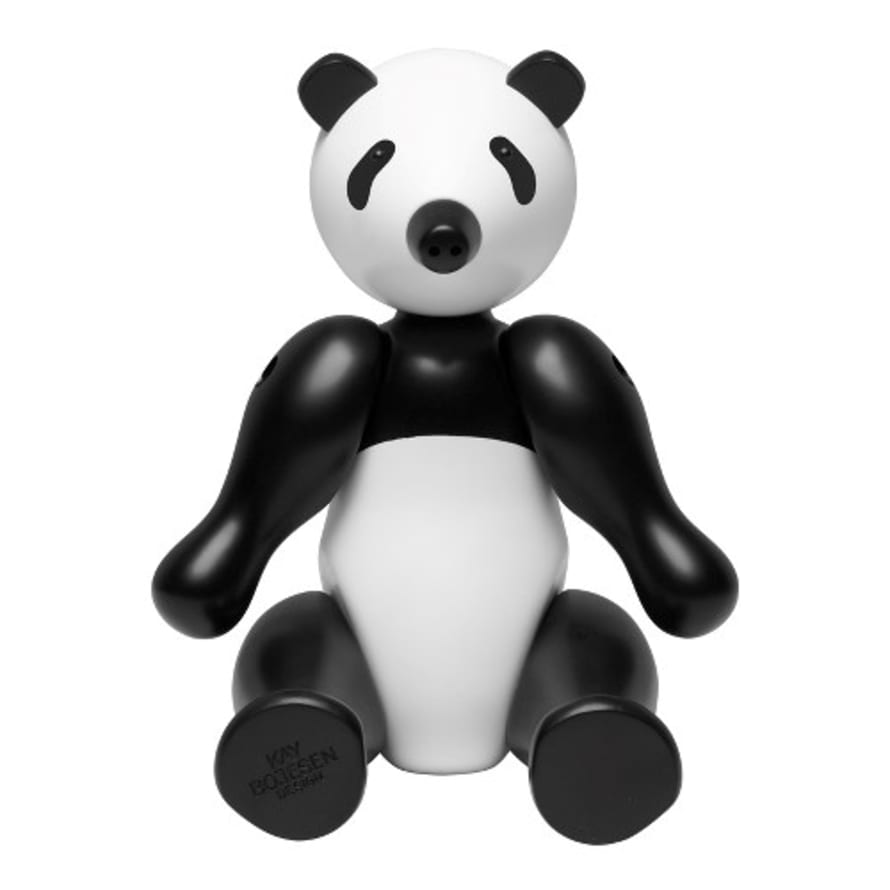 KAY BOJESEN DENMARK Painted Beech Small Panda Bear