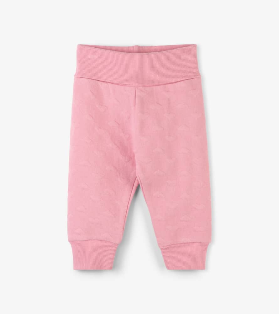 Hatley  Pink Hearts Quilted Baby Joggers