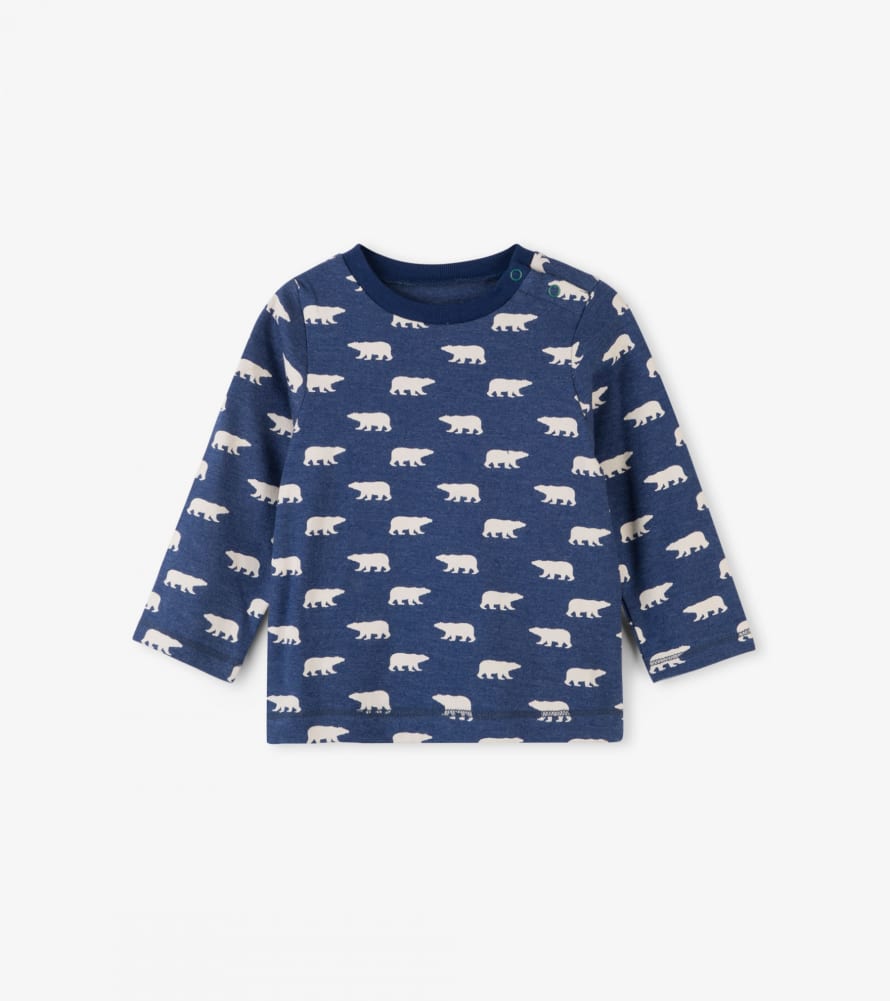 Hatley  Polar Bear Silhouettes Long Sleeve Baby Tee