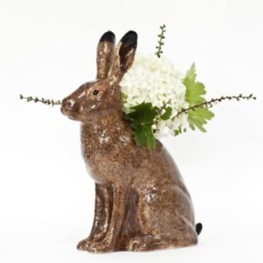 Quail Ceramics Ceramic Hare Vase