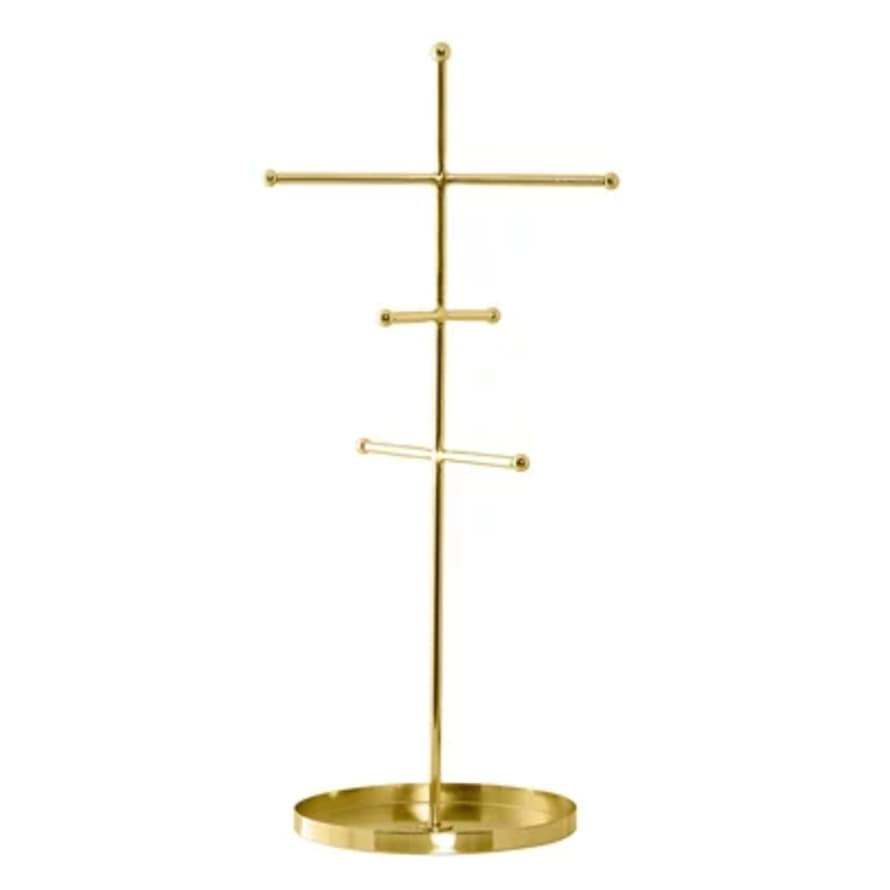 Bloomingville Golden Metal Jewelry Stand