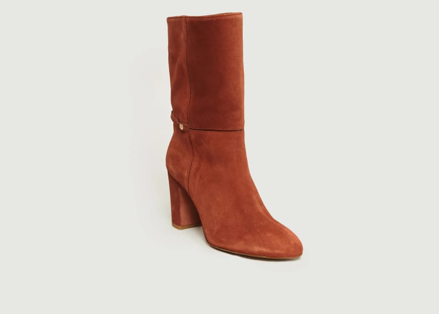 Trouva: Rust Suede Leather Touraco Boots