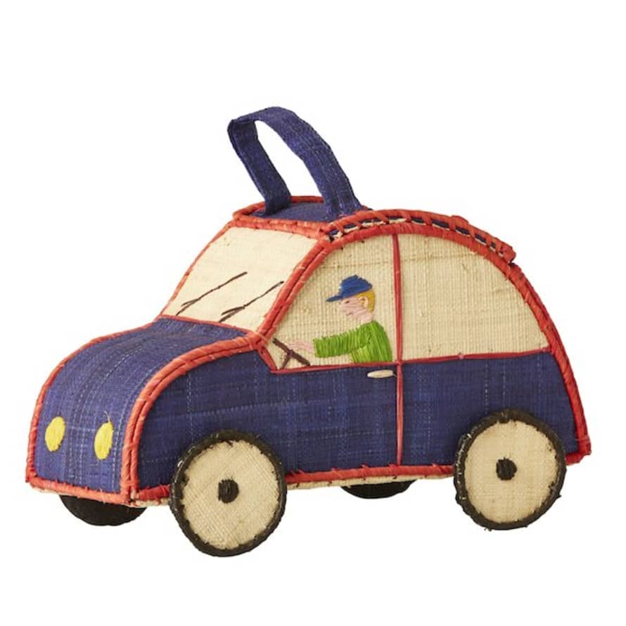 Rice by Rice Raffia Car Shaped Kids Bag