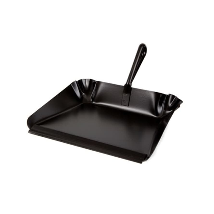 Iris Hantverk Black Metal Dustpan with a Handle