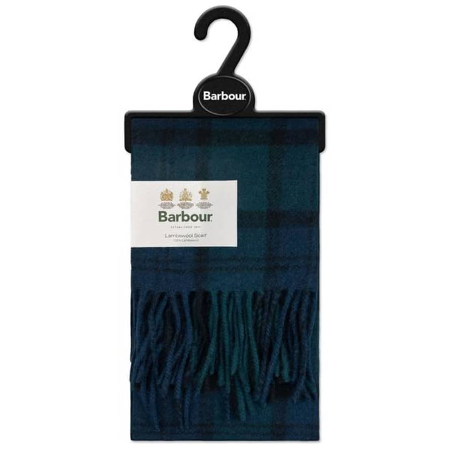 Barbour Tartan Lambswool Scarf Black Watch