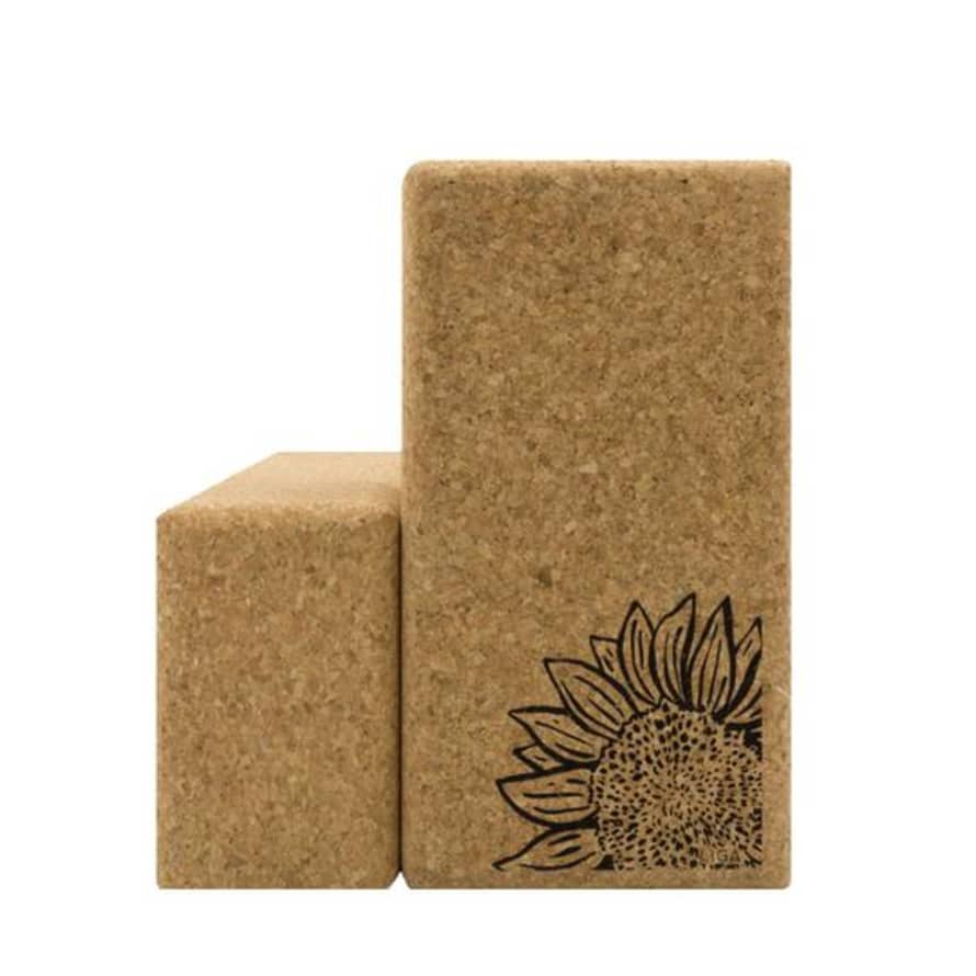 LIGA Cork Sunflower Yoga Block