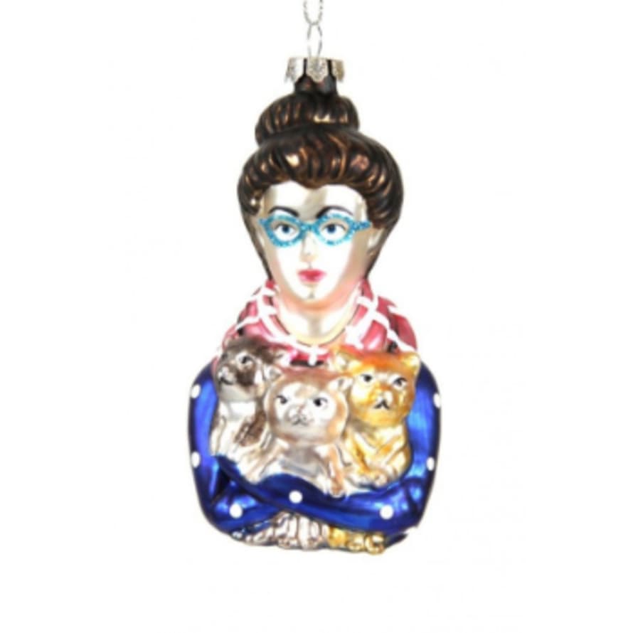 Cody Foster & Co Christmas Decoration Cat Lady Bauble