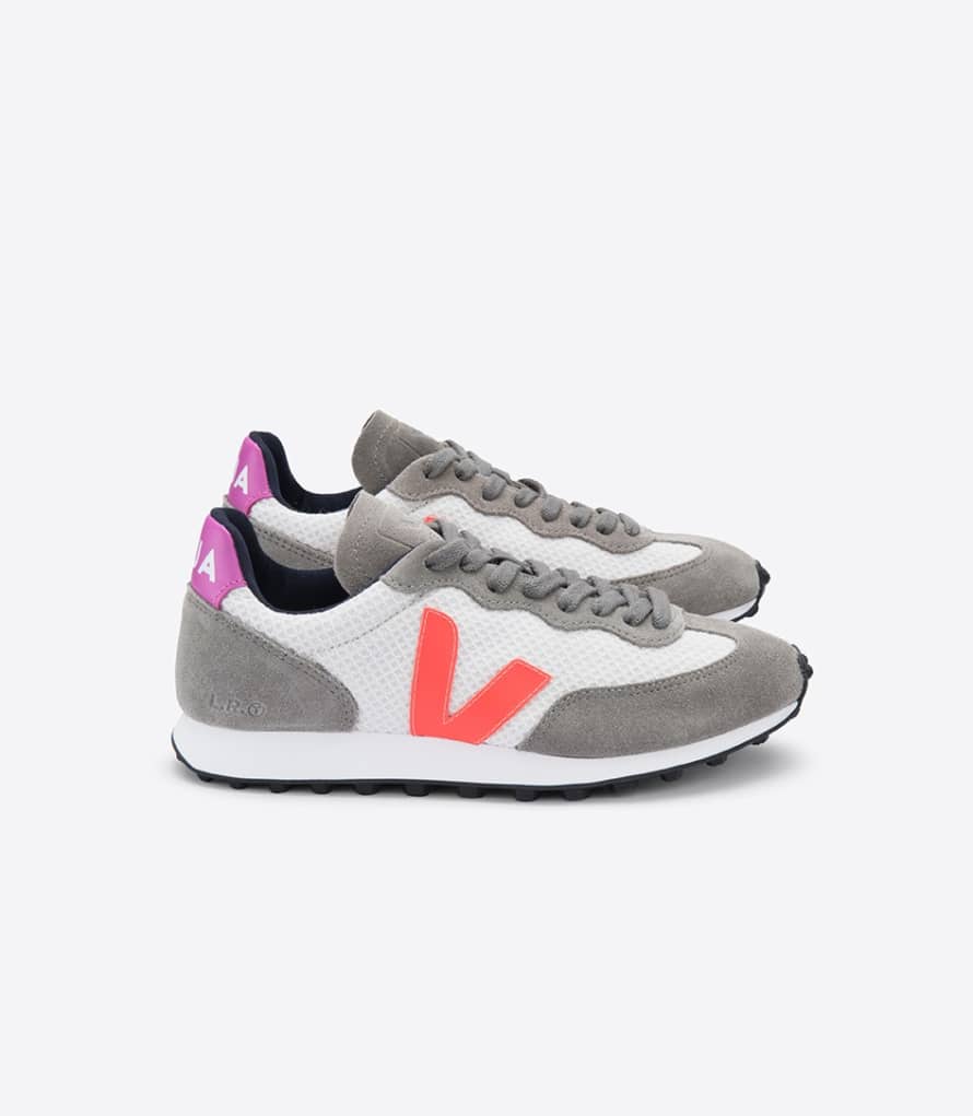 Veja  Rio Branco Hexamesh Gravel Orange fluo Ultra violet Sneakers