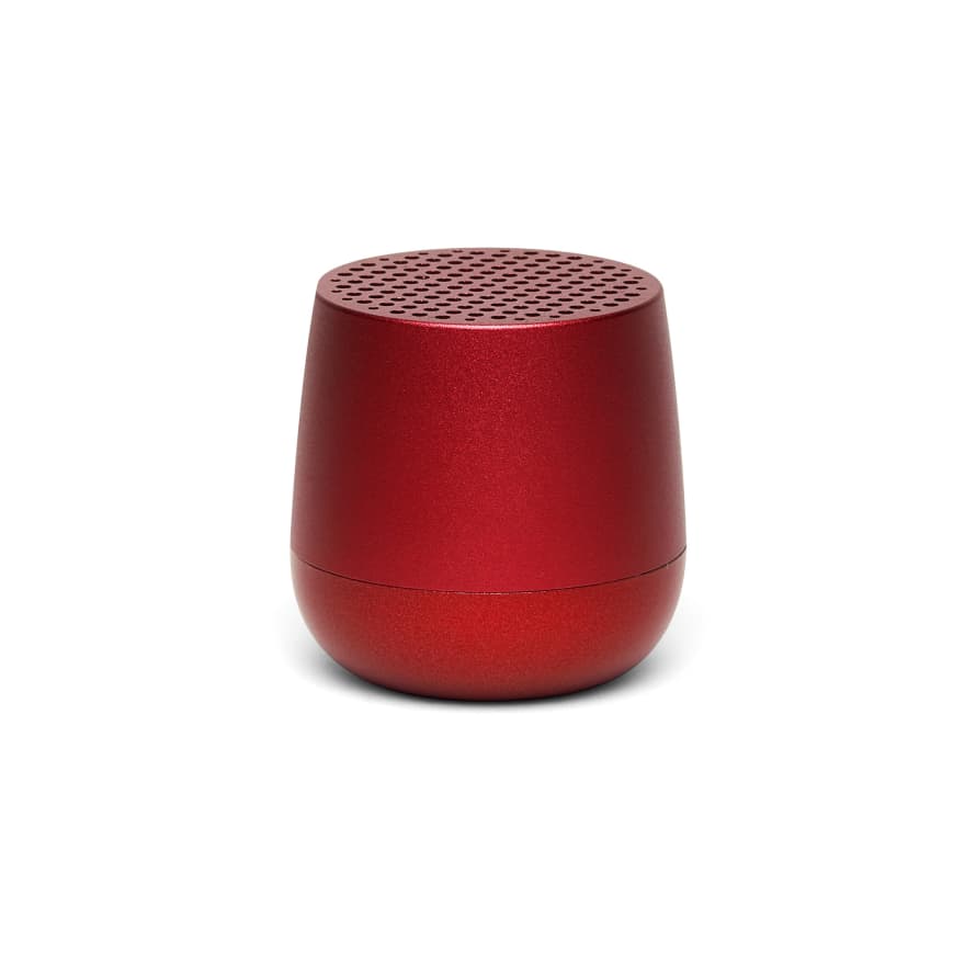 Lexon 36 x 36mm Red Aluminium Mino Mini Speaker