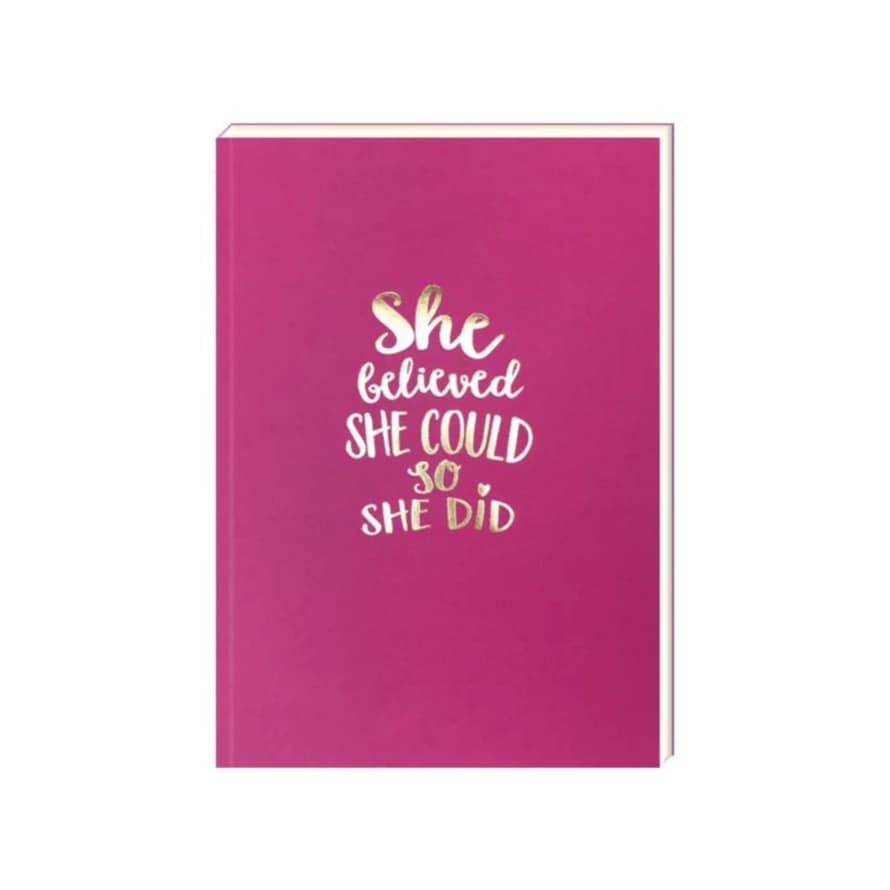 Bluebell 33 A5 She Believed She Could So She Did Lined Notebook