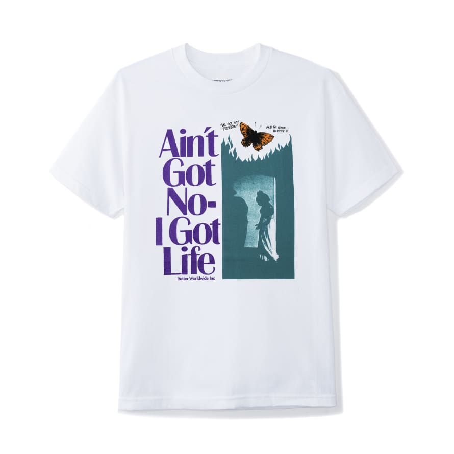 BUTTERGOODS I Got Life Tee - White