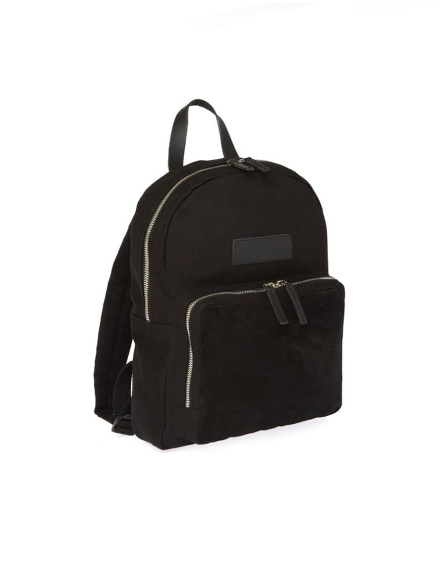 Enter Sweden Black Canvas Hornstull Backpack mini