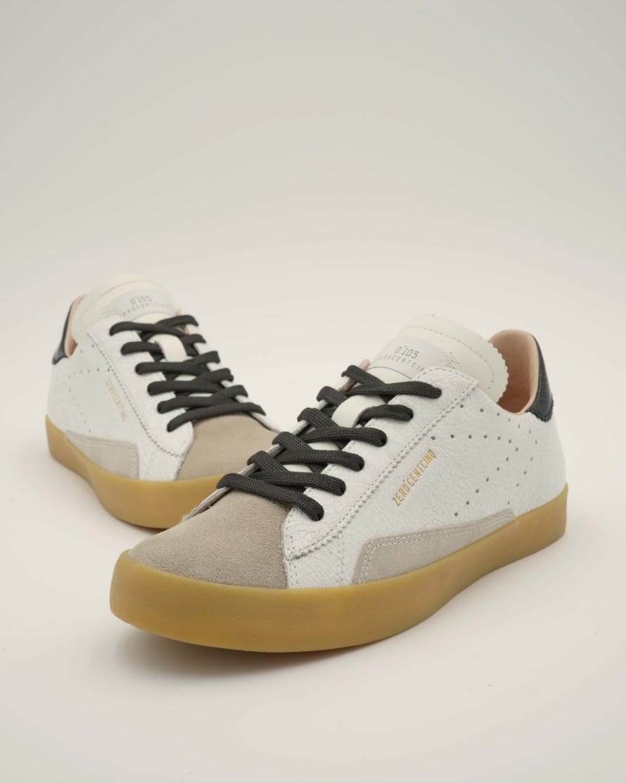 0-105 White Vintage Sneakers - SC01 WHITE CARBON