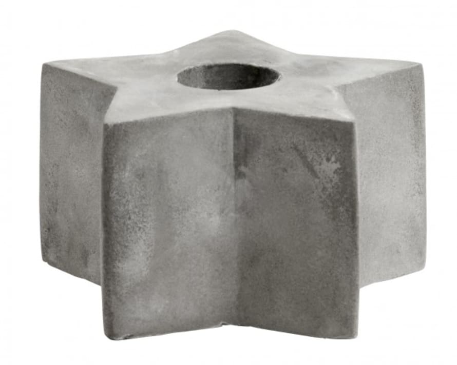 Nordal M Star Cement Candle Holder