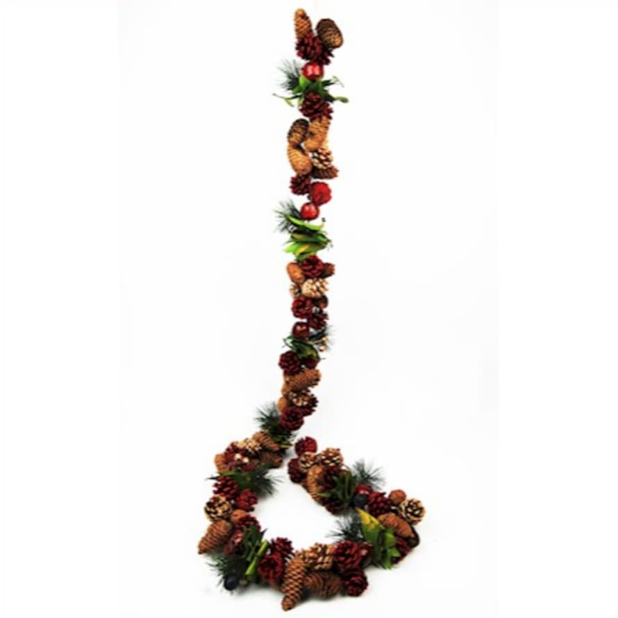 Ascalon GARLAND 160cmCONE/RED APPLE/FIR/GREEN LEAF