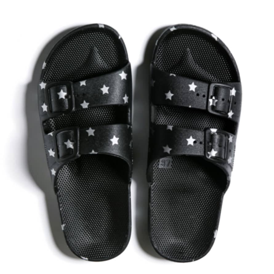 Freedom Moses Slippers Silver Stars