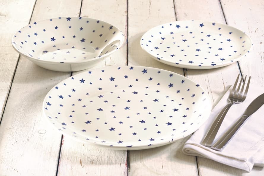 Churchill Blue Stars 12 Piece Dinner Set