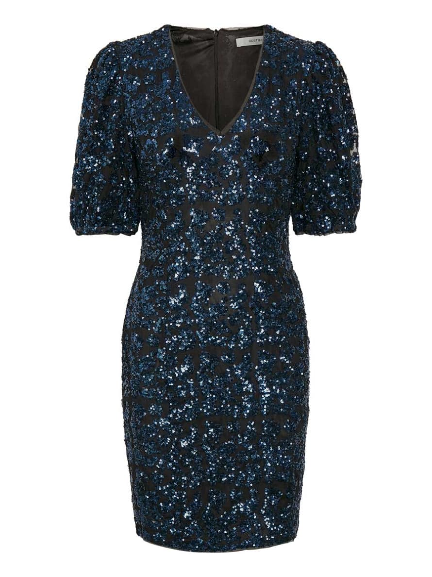 Gestuz Blue Polyester Elvira Dress