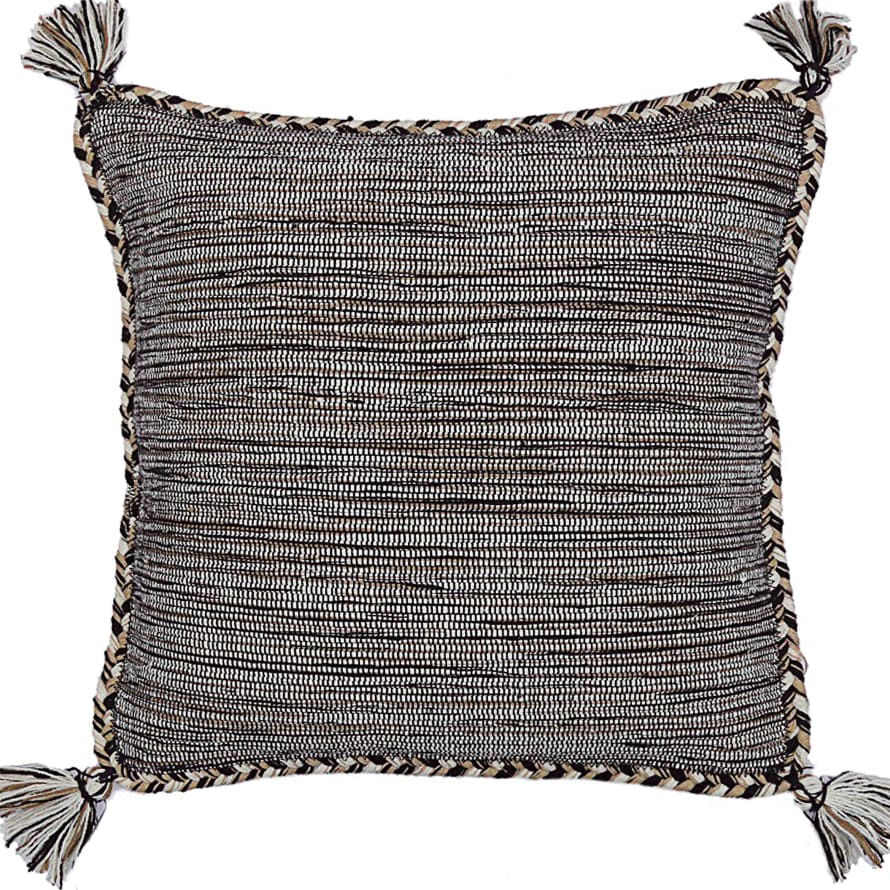 45 x 45cm Brown Cotton Cushion