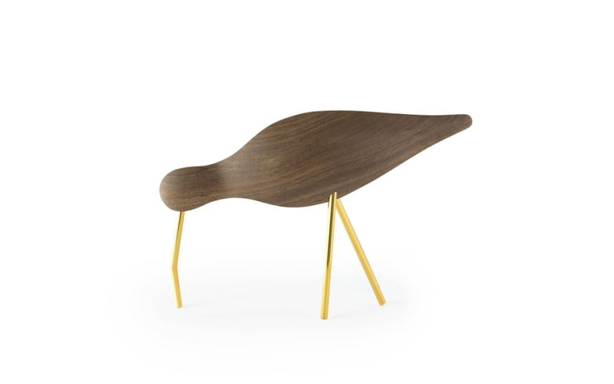 Normann Copenhagen Large Brass Walnut Shorebird