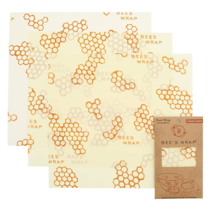 Bee's Wrap Set of 3 Large Organic Cotton Wraps