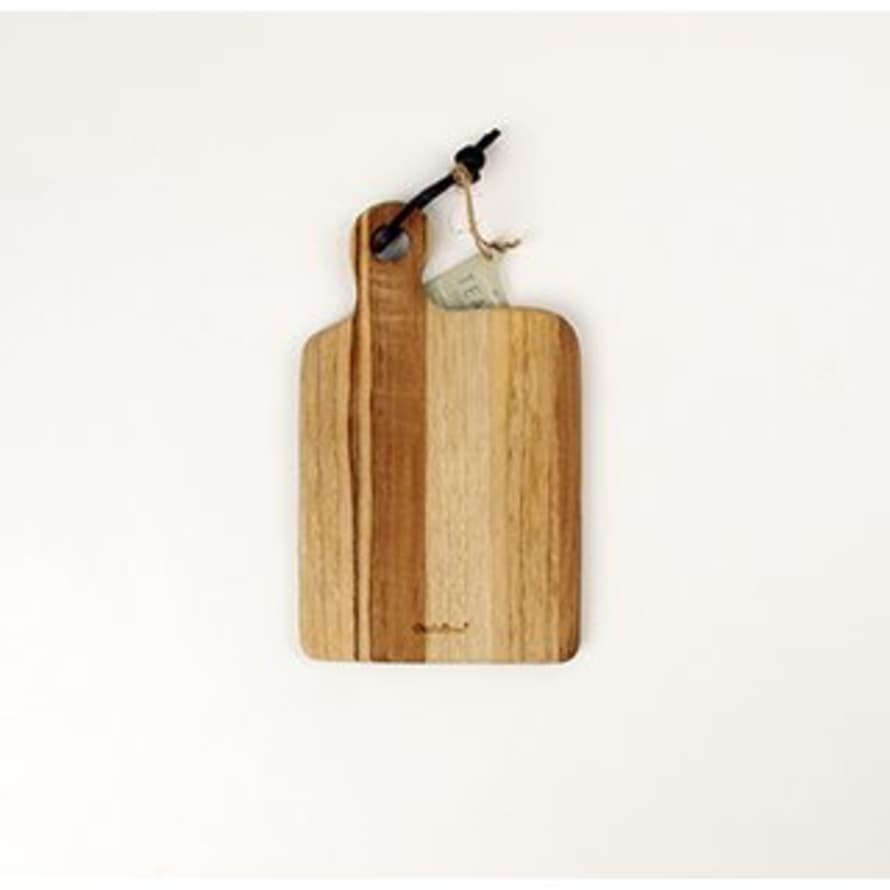 Chabatree Small Teakwood Lyra Tiny Serving Board