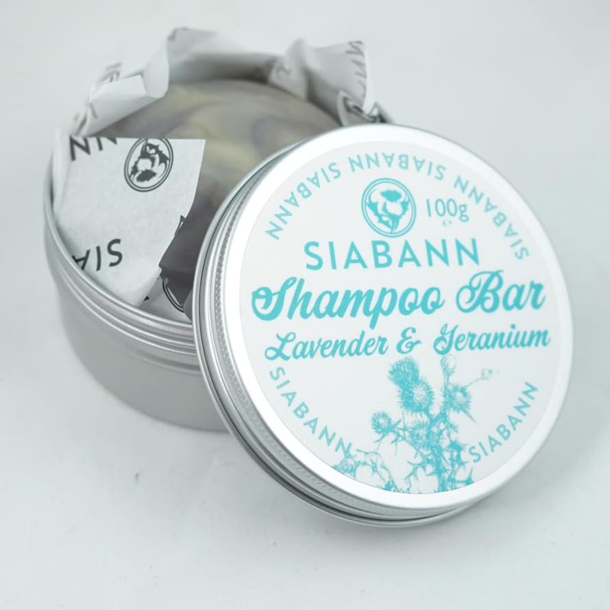 Siabann Lavender and Geranium Shampoo Bar