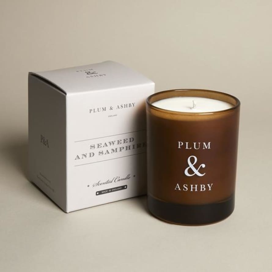 Plum & Ashby  210g Brown Wax Seaweed and Samphire Candle