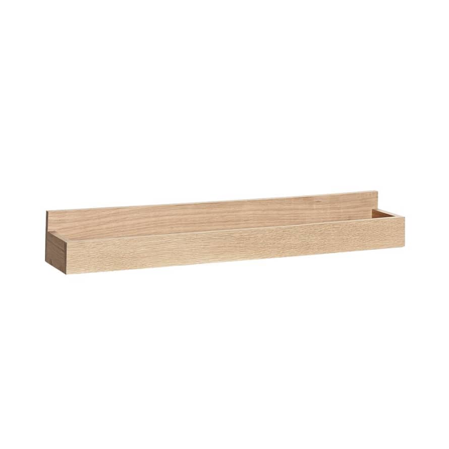 Hubsch 60cm Natural Oak Gallery Shelf