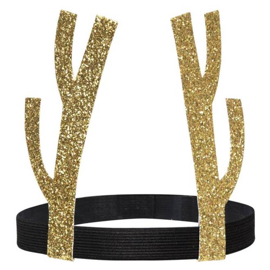 Meri Meri Gold Reindeer Party Headband