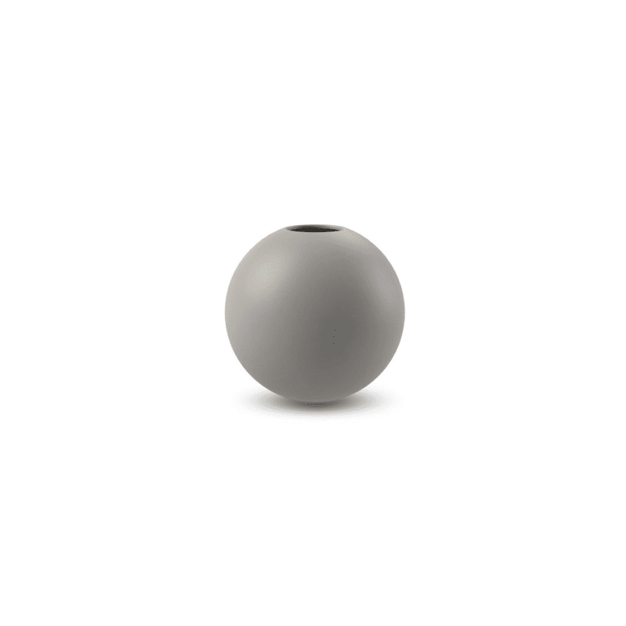 Cooee Design 8cm Grey Ceramic Ball Vase