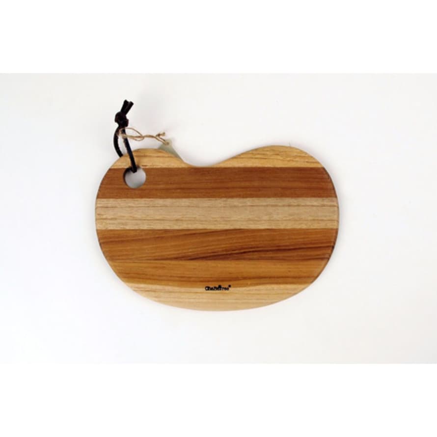 Chabatree Teakwood Lyra Bean Serving Board