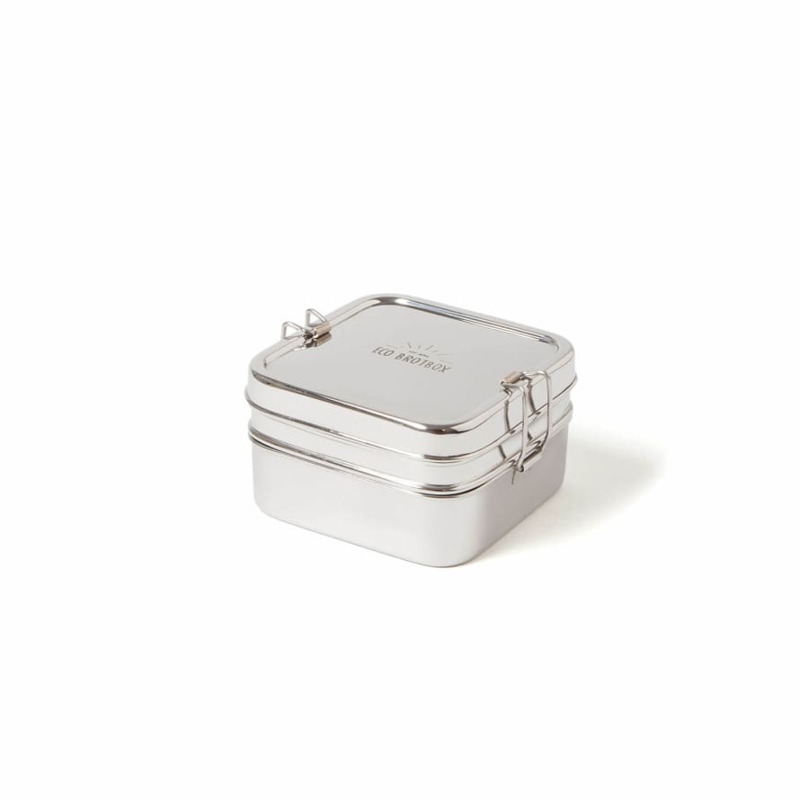 ECO Brotbox Extra Large Stainless Steel Cube Lunchbox