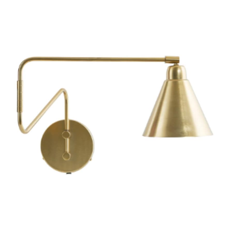 House Doctor White Brass Game Wall Lamp