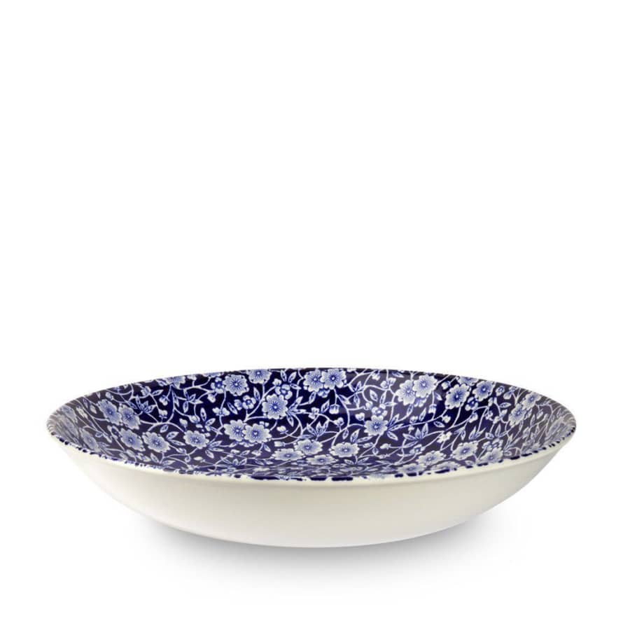 Burleigh  23cm Blue Calico Pasta Bowl