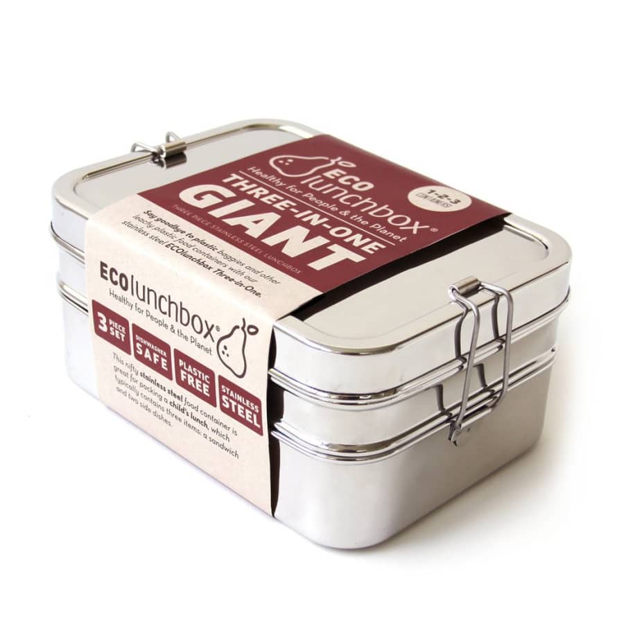 Ecolunchbox Three in One Stainless Steel Giant Lunchbox