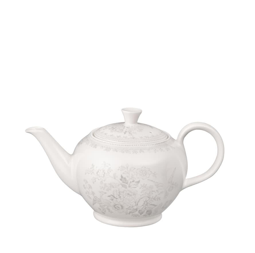 Burleigh Large Dove Grey Asiatic Pheasants Teapot