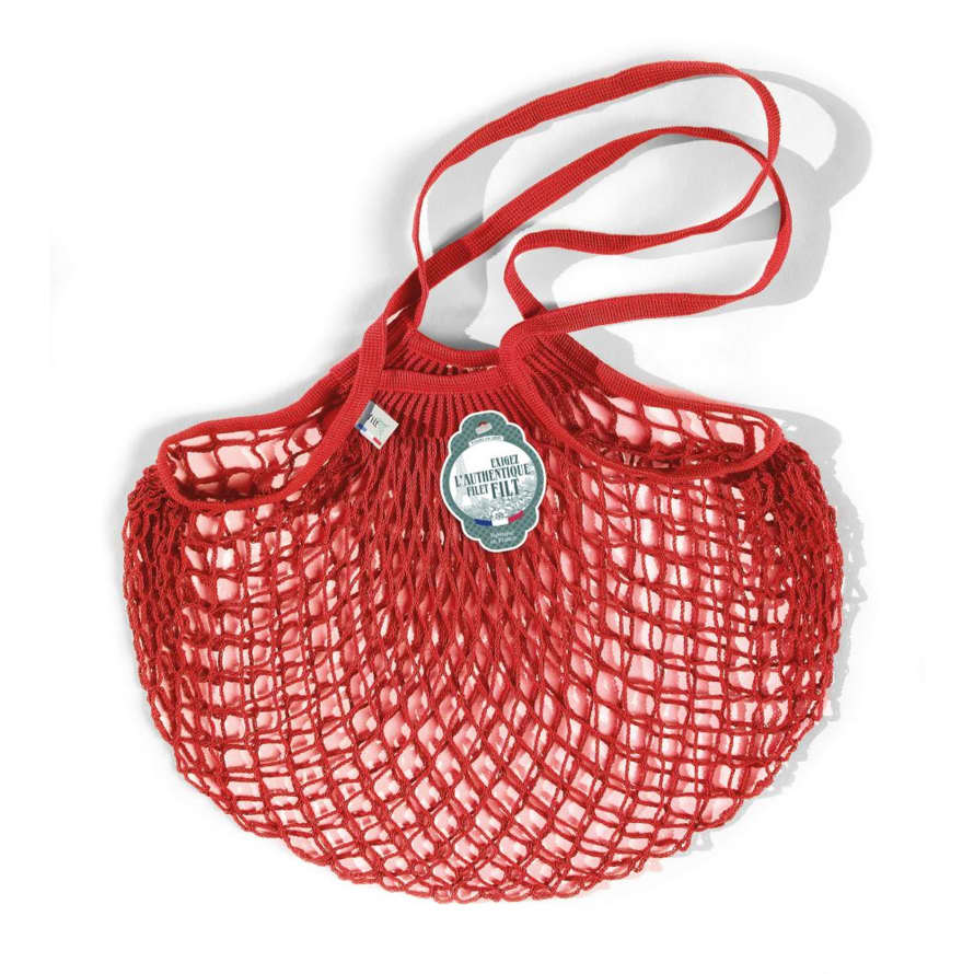 Filt M Red Anemone Cotton Net Bag