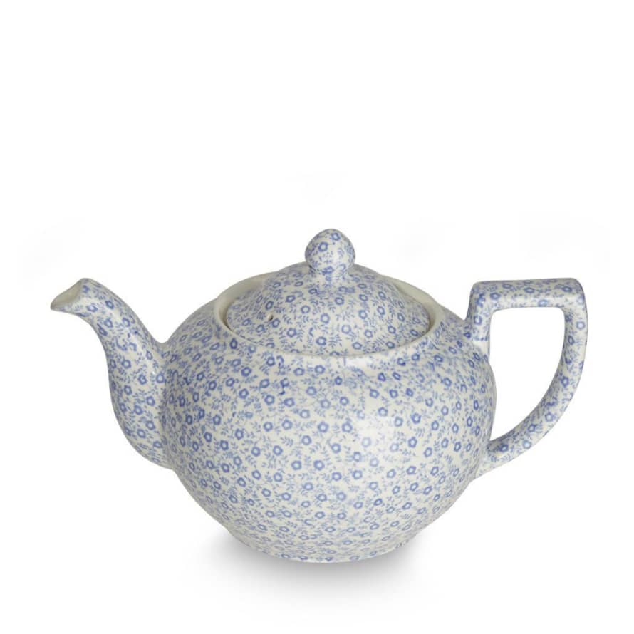 Burleigh 800ml Large Blue Felicity 7 Cups Teapot