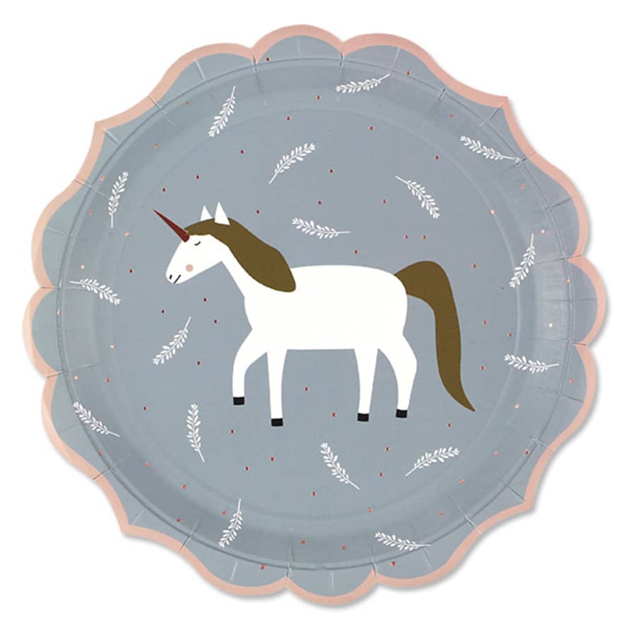 Ava & Yves Unicorn Paper Plate