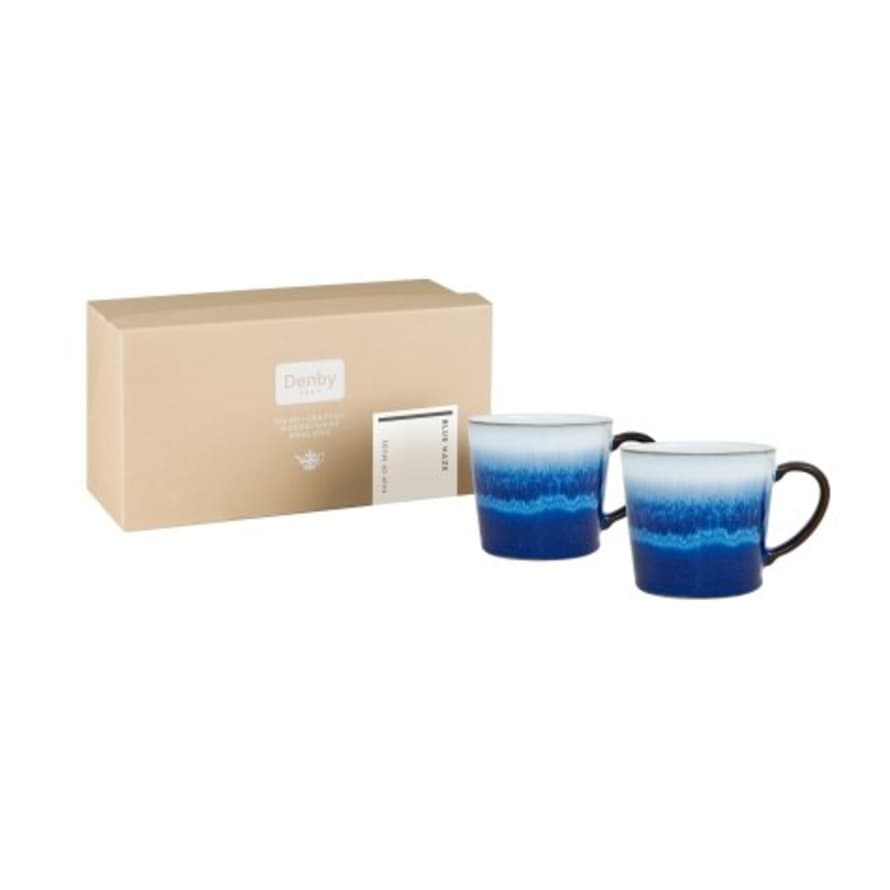 Denby Blue Haze Large Mugs (Set of 2)