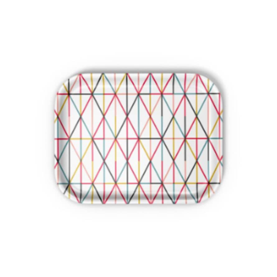 Vitra Medium Multicolor Grid Laminated Plywood Classic Tray