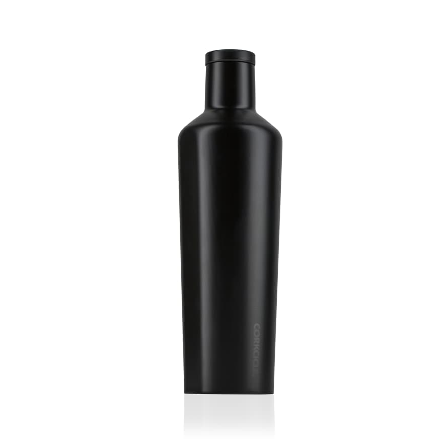 Corkcicle 0.47L Dipped Black Stainless Steel Canteen Thermos Flask
