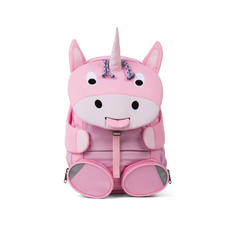 Affenzahn Rose Pink Purple PET Big Friends Emilia Unicorn Childrens Backpack