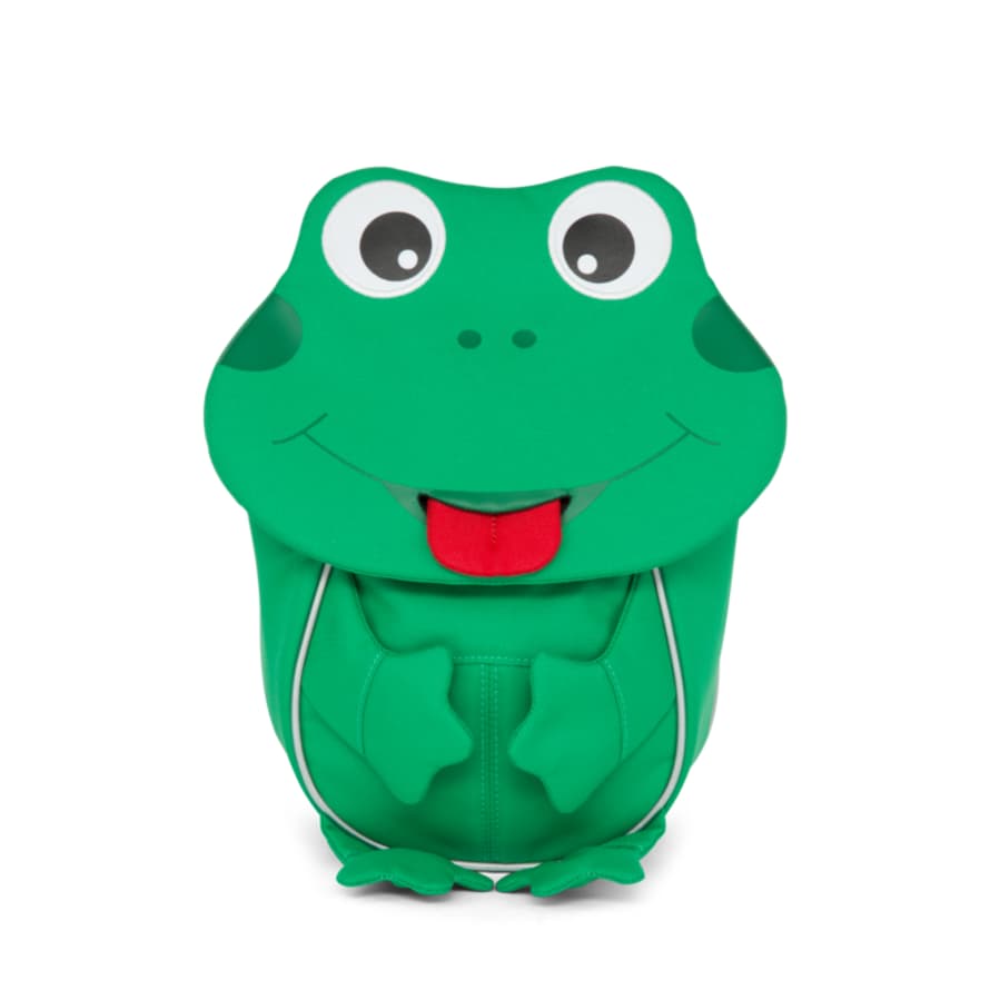 Affenzahn Green PET Little Friends Finn Frog Backpack for Kids