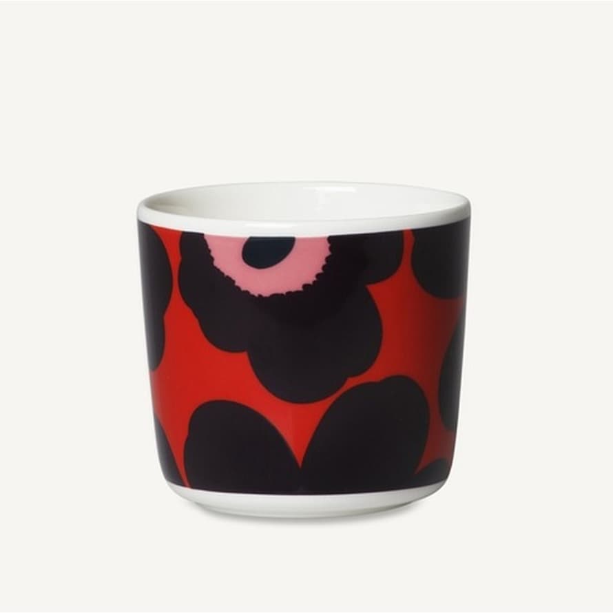 Marimekko Set of 2 Red Ceramic Oiva Unikko Mug