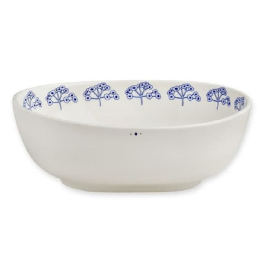 Mr & Mrs Clynk for Atomic Soda 27 x 9cm Blue Ceramic Salad Bowl